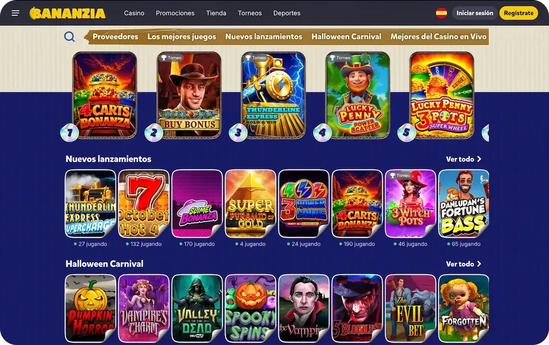 juegos del casino bananzia